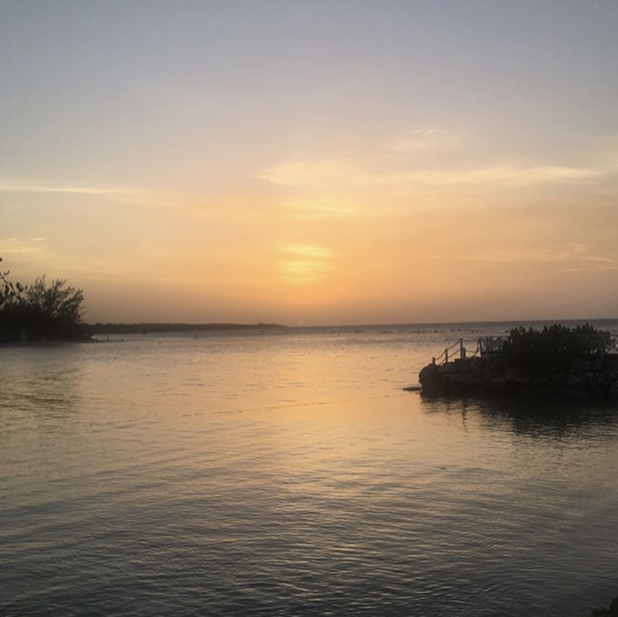 Montego Bay in Jamaica at sunset